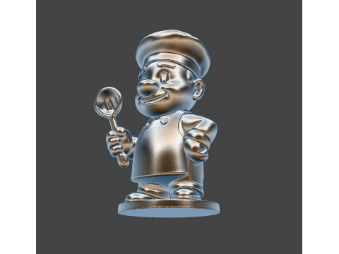 Cartoon Chef 3D print model 3D Print Model