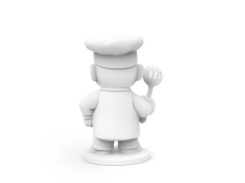 Cartoon Chef 3D print model 3D Print Model