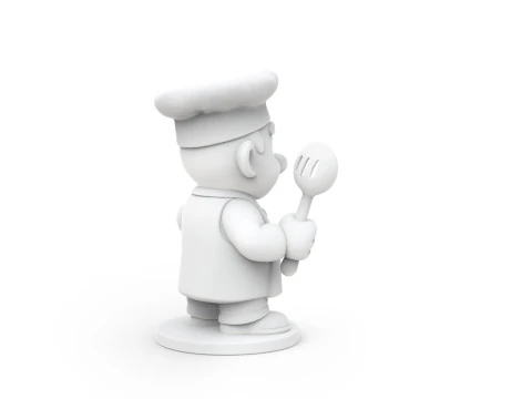 Cartoon Chef 3D print model 3D Print Model