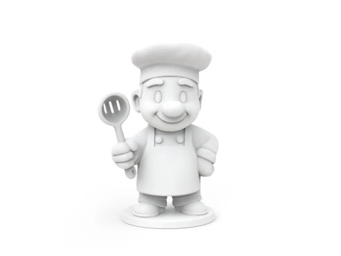 Cartoon Chef 3D print model 3D Print Model