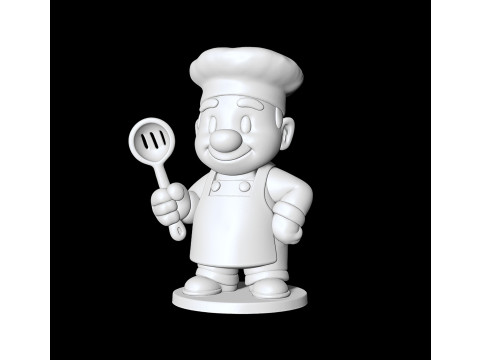 Cartoon Chef 3D print model 3D Model