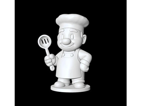 Cartoon Chef 3D print model 3D Print Model