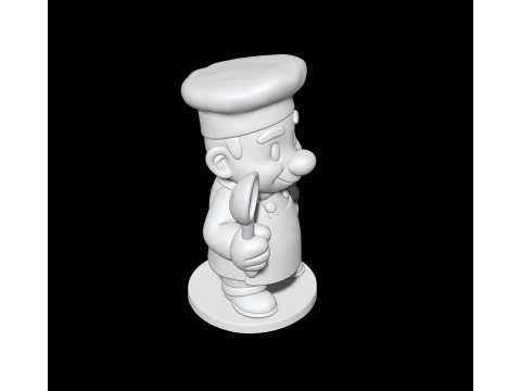Cartoon Chef 3D print model 3D Print Model