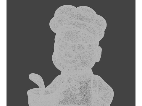 Chef Holding Pot 3D print model Modèles 3D en vedette
