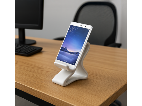 Curved Base Phone Stand 3D print model 3D 모델