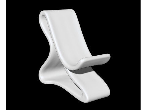 Curved Base Phone Stand 3D print model 3D 모델