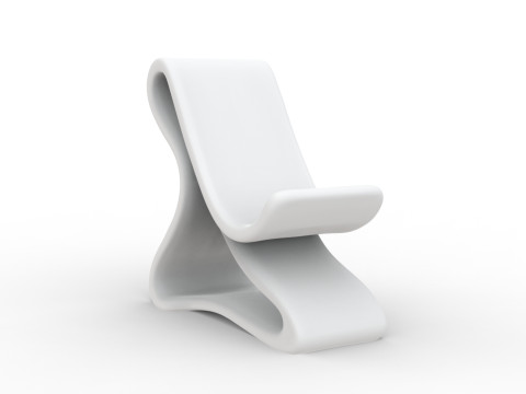 Curved Base Phone Stand 3D print model 3D 모델
