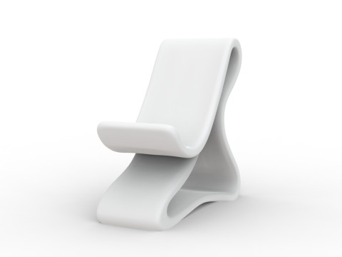 Curved Base Phone Stand 3D print model 3D 모델