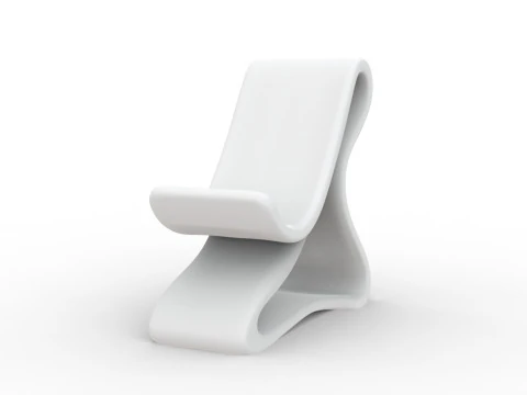 Curved Base Phone Stand 3D print model 3D Print Model