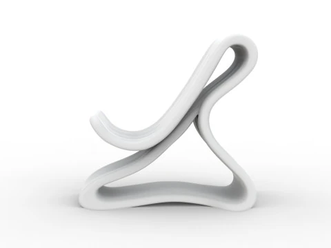 Curved Base Phone Stand 3D print model 3D Print Model