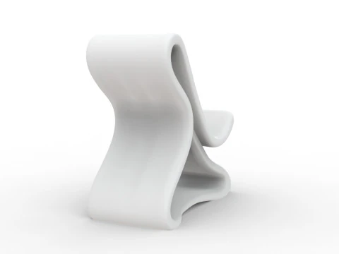 Curved Base Phone Stand 3D print model 3D Print Model