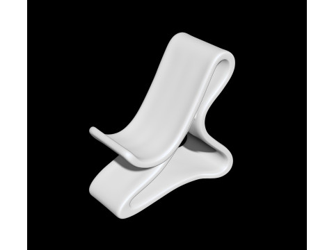 Curved Base Phone Stand 3D print model 3D 모델