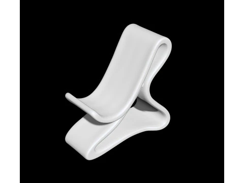 Curved Base Phone Stand 3D print model 3D Print Model