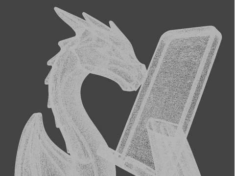 Modello di stampa 3D del supporto per telefono Dragon Modello di stampa 3D