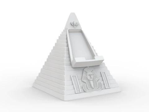 Modelo de impress&atilde;o 3D do suporte para telefone em pir&acirc;mide eg&iacute;pcia Modelo de Impressão 3D