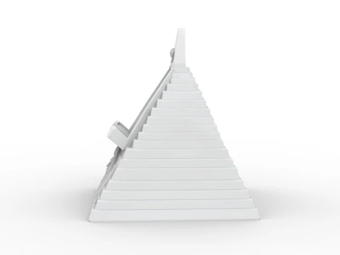 Modelo de impress&atilde;o 3D do suporte para telefone em pir&acirc;mide eg&iacute;pcia Modelo de Impressão 3D