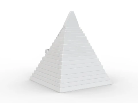 Modelo de impress&atilde;o 3D do suporte para telefone em pir&acirc;mide eg&iacute;pcia Modelo de Impressão 3D