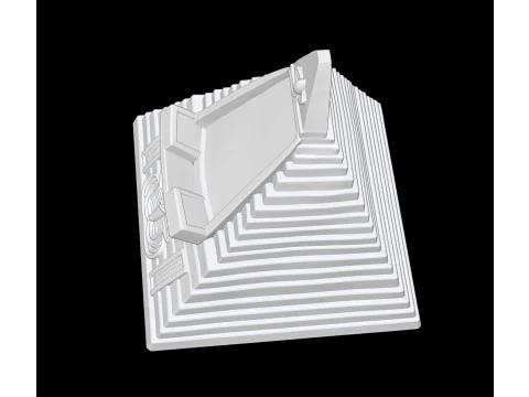 Modelo de impress&atilde;o 3D do suporte para telefone em pir&acirc;mide eg&iacute;pcia Modelo de Impressão 3D