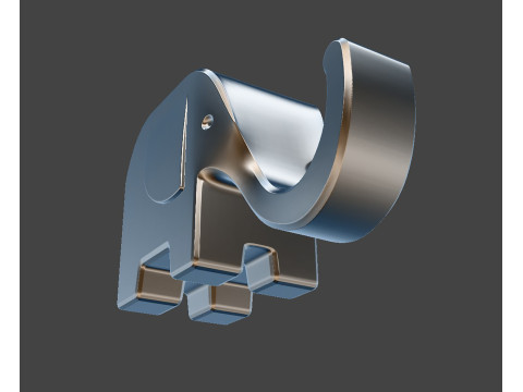 Elephant Phone Stand 3D print model 3D printmodel