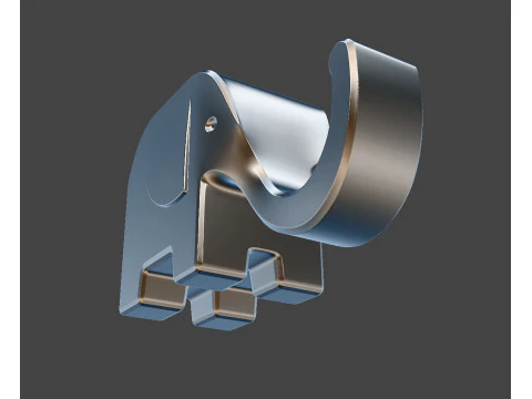 Elephant Phone Stand 3D print model 3D Print Model