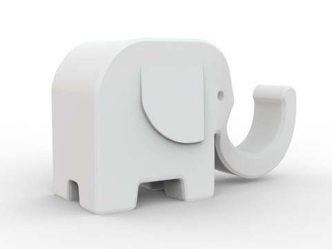 Elephant Phone Stand 3D print model 3D printmodel