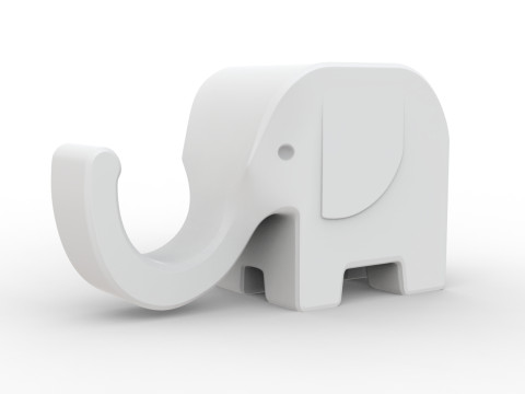 Elephant Phone Stand 3D print model 3D printmodel