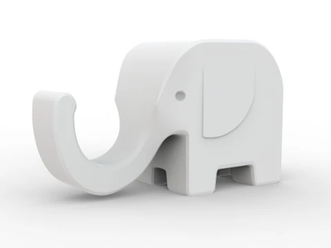 Elephant Phone Stand 3D print model 3D Print Model