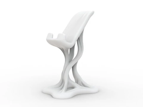 Organic Shape Phone Stand 3D print model 3D Print Model