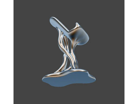 Organic Shape Phone Stand 3D print model 3D Print Model
