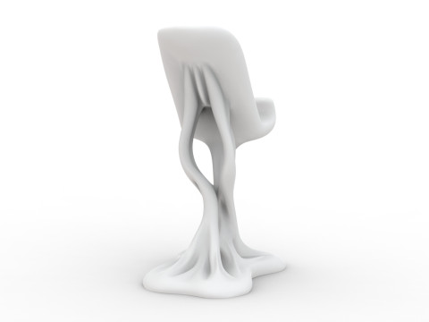 Organic Shape Phone Stand 3D print model 3D Druckmodell