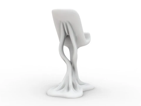Organic Shape Phone Stand 3D print model 3D Print Model