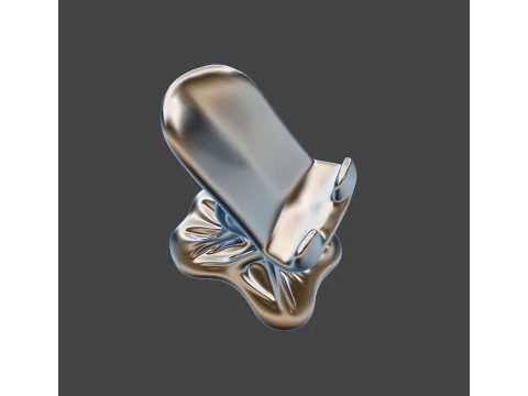 Organic Shape Phone Stand 3D print model 3D Print Model