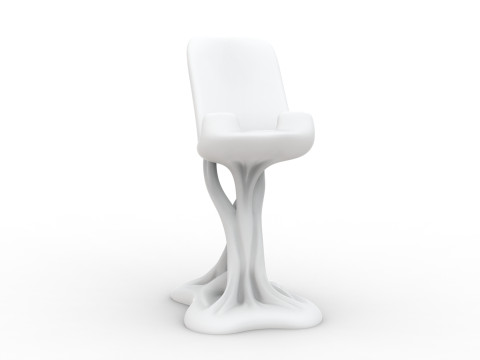 Organic Shape Phone Stand 3D print model 3D Druckmodell