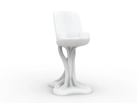 Organic Shape Phone Stand 3D print model 3D Print Model