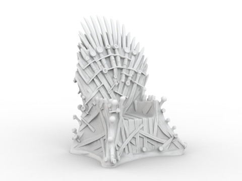 Iron Throne Game of Thrones Collectible 3D print model 3Dプリントモデル