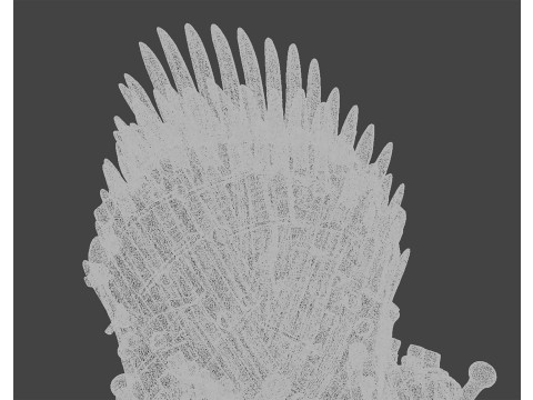 Iron Throne Game of Thrones Collectible 3D print model 3Dプリントモデル