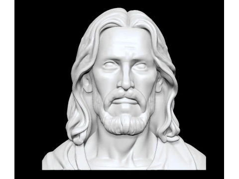 Jesus Christ Bust STL Printable 3D print model 3D Print Model
