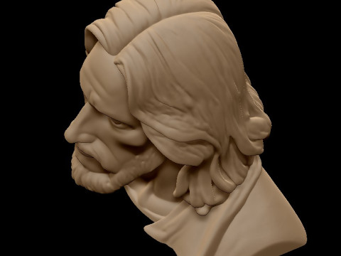 Jesus Christ Bust STL Printable 3D print model 3Dプリントモデル