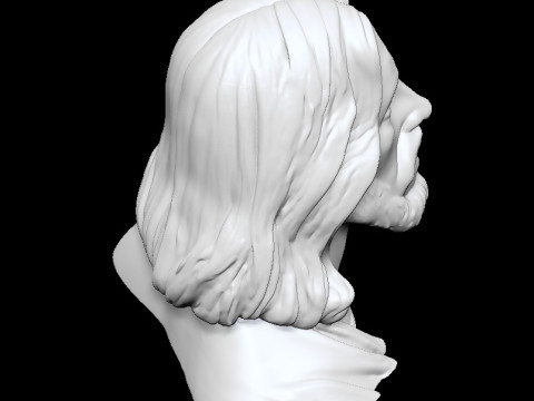 Jesus Christ Bust STL Printable 3D print model 3Dプリントモデル