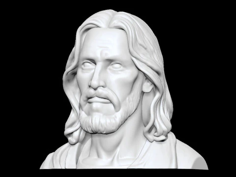 Jesus Christ Bust STL Printable 3D print model 3D Print Model