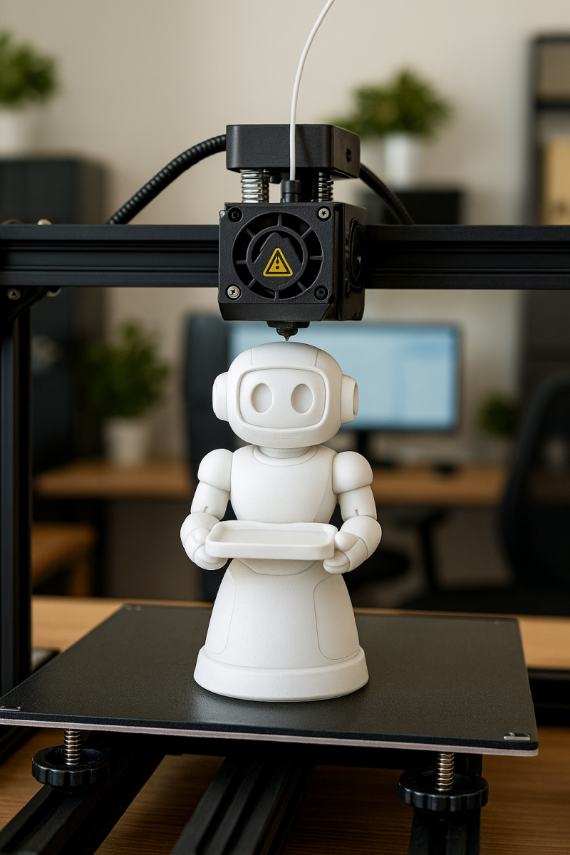 Robot Waiter STL File 3D print model Model Cetak 3D .c4d .max .obj .3ds .fbx .stl .blend