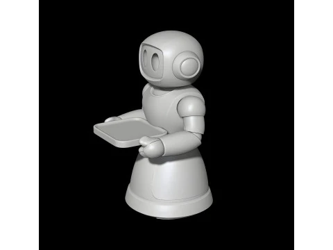 Robot Waiter STL File 3D print model 3D Print Model