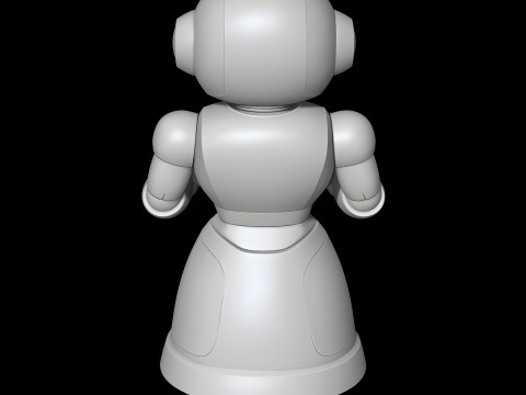 Robot Waiter STL File 3D print model Model Cetak 3D