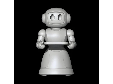 Robot Waiter STL File 3D print model 3D Print Model