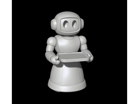 Robot Waiter STL File 3D print model 3D Print Model