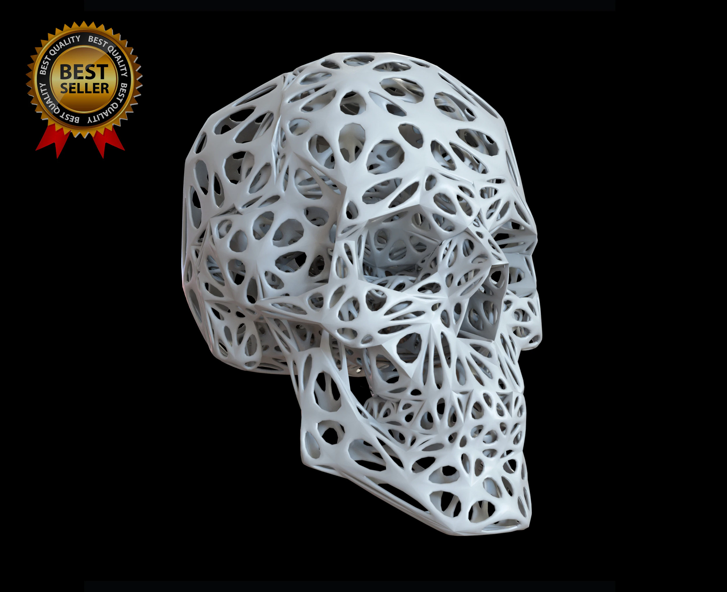 Organic Skull 3D Print model STL Lattice 3D print model 3D Print Model .c4d .max .obj .3ds .fbx .stl .blend