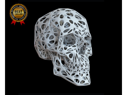 Organic Skull 3D Print model STL Lattice 3D print model 3D Принт Модель