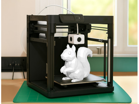 Low Poly Squirrel Geometric Print STL 3D print model 3D Принт Модель