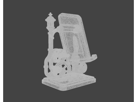 Steampunk Phone Stand 3D print model 3D प्रिंट मॉडल