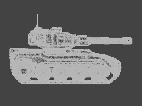 Tank STL 3D Printable Battle Combat Tank 3D print model 3D printmodel